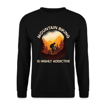 MTB Mountainbike - Unisex Pullover - Schwarz - Vorne - Alina (178cm) & Michal (187cm)