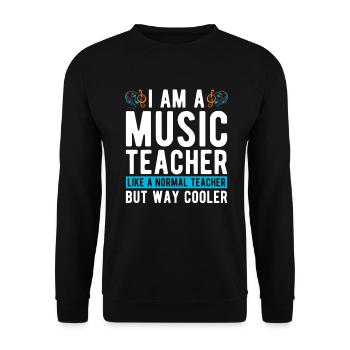 Professeurs de musique Professeurs de musique - Sweat-shirt Unisexe - noir - Devant - Alina (178cm) & Michal (187cm)