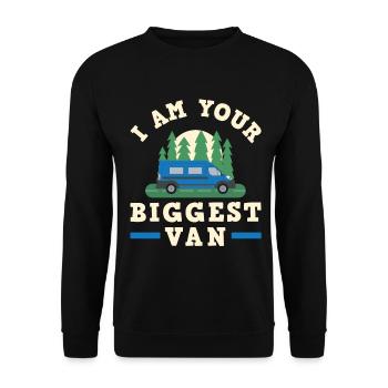 Motorhome RV Camping Camper I Am - Unisex Sweatshirt - black - Front - Alina (178cm) & Michal (187cm)