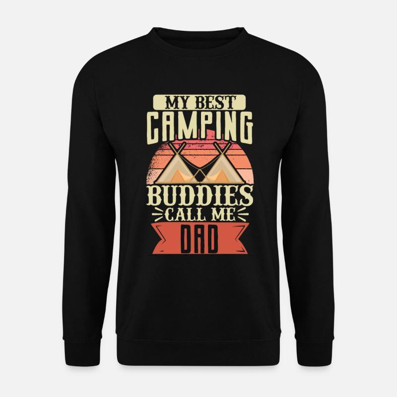 Tent Camper My Best Camping - Unisex Pullover - Schwarz