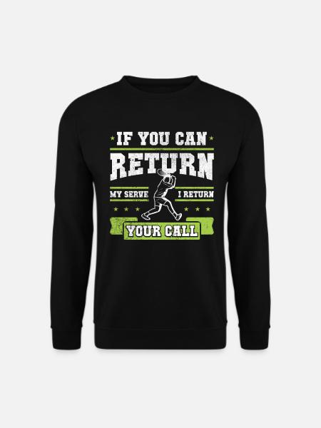 Tennis - Unisex Pullover - Schwarz