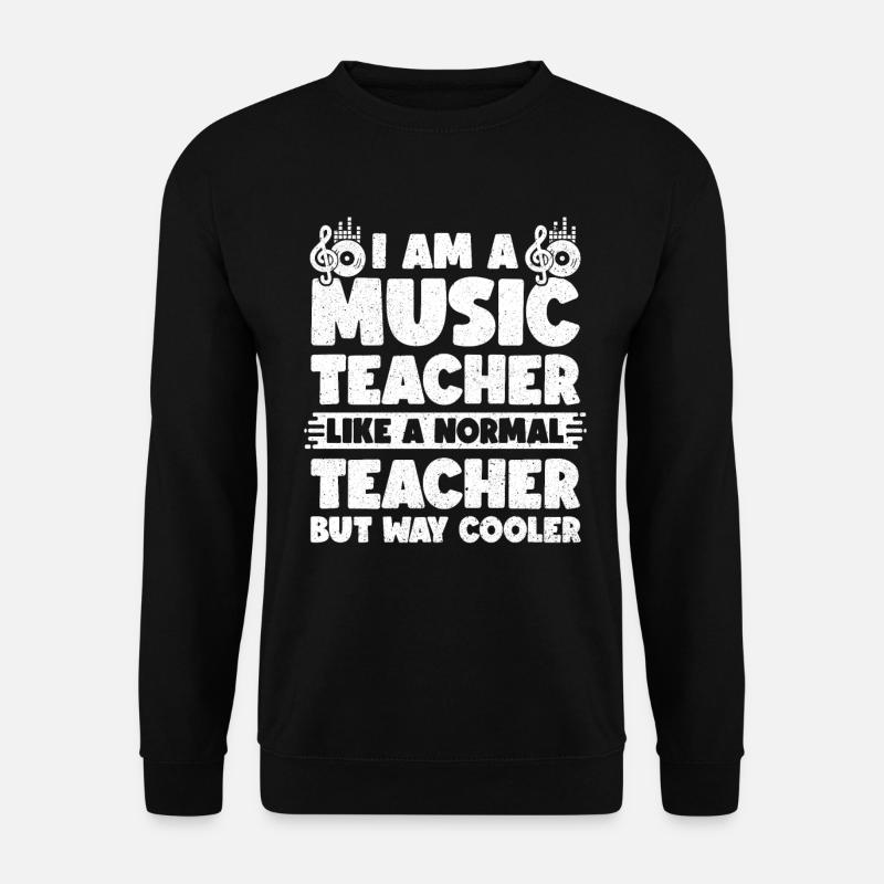 Musiklehrer Musik Lehrer Musikunterricht - Unisex Pullover - Schwarz