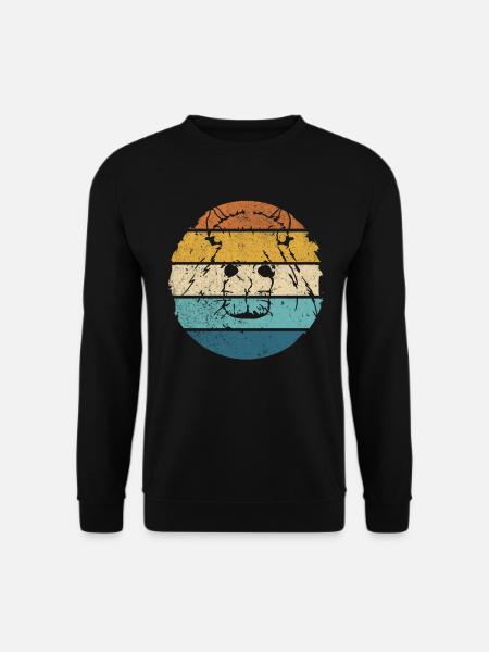 Retro Capybara Vintage Capybara Rodent - Unisex Sweatshirt - black