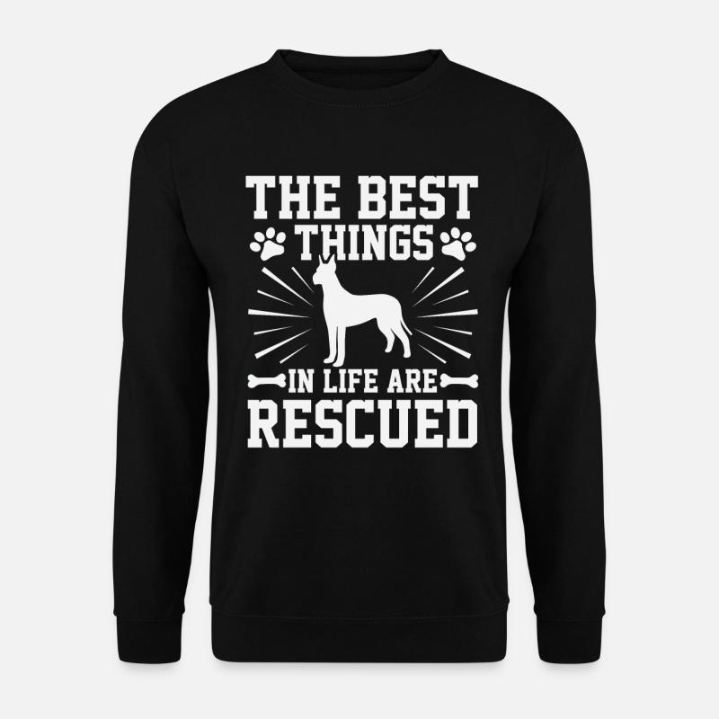 Tierheim Hund Retten Tierschutz Hundeheim - Unisex Pullover - Schwarz