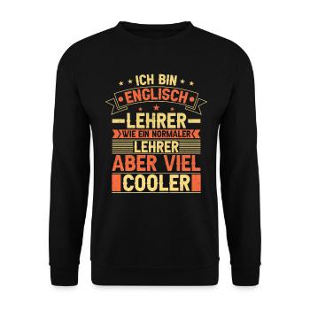Englisch Lehrer - Unisex Pullover - Schwarz - Vorne - Alina (178cm) & Michal (187cm)