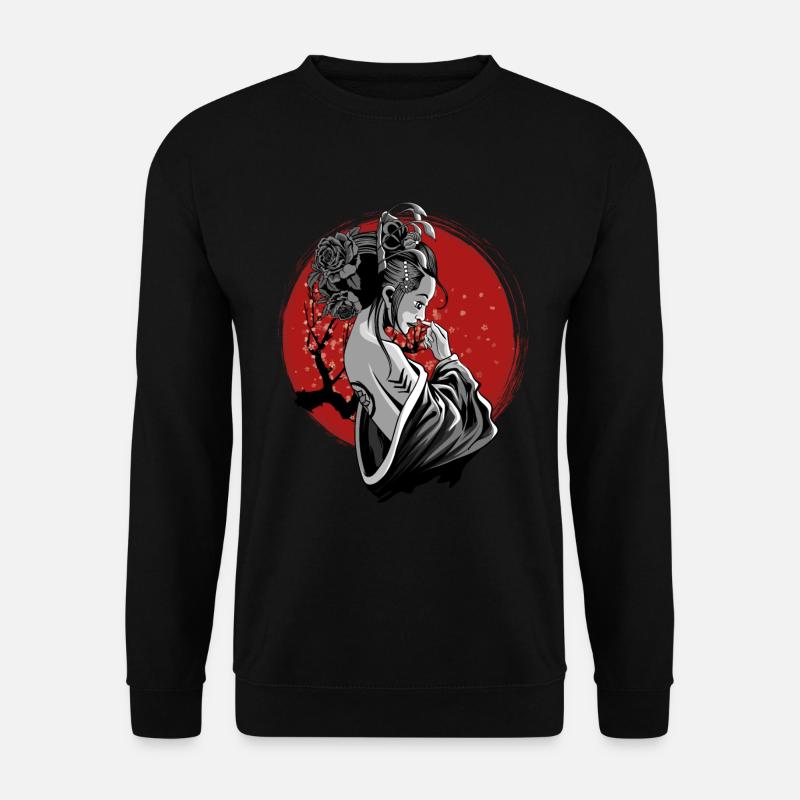 Japan Geisha - Unisex Pullover - Schwarz