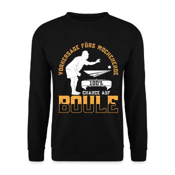 Boule Petanque - Unisex Pullover - Schwarz - Vorne - Alina (178cm) & Michal (187cm)