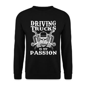 Chauffeurs routiers routiers - Sweat-shirt Unisexe - noir - Devant - Alina (178cm) & Michal (187cm)