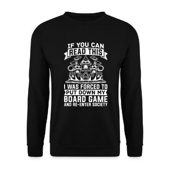 Board game - Unisex Sweatshirt - black - Front - Alina (178cm) & Michal (187cm)
