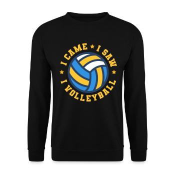 Volley-ball beach volley - Sweat-shirt Unisexe - noir - Devant - Alina (178cm) & Michal (187cm)