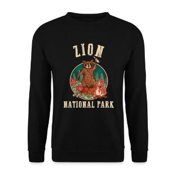 États-Unis États-Unis Parc national - Sweat-shirt Unisexe - noir - Devant - Alina (178cm) & Michal (187cm)
