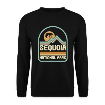 États-Unis États-Unis Parc national - Sweat-shirt Unisexe - noir - Devant - Alina (178cm) & Michal (187cm)