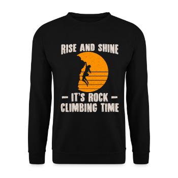 Alpinisme Grimpeurs - Sweat-shirt Unisexe - noir - Devant - Alina (178cm) & Michal (187cm)
