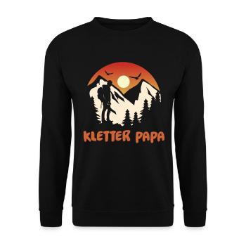 Klettern Bergsport Kletterer - Unisex Pullover - Schwarz - Vorne - Alina (178cm) & Michal (187cm)