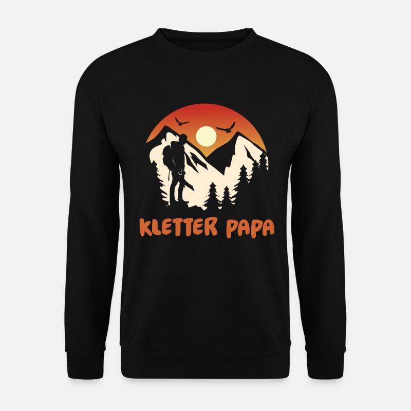 Klettern Bergsport Kletterer - Unisex Pullover - Schwarz