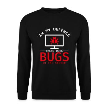 Programmer Coder Software Developer - Unisex Sweatshirt - black - Front - Alina (178cm) & Michal (187cm)