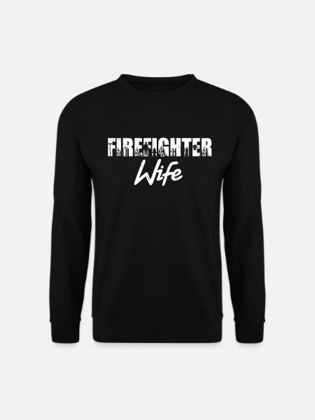 Fire Rescue Firefighter Wife - Unisex Pullover - Schwarz
