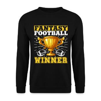 American Football Fantasy Football - Unisex Pullover - Schwarz - Vorne - Alina (178cm) & Michal (187cm)