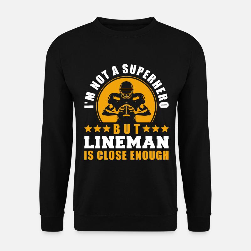 American Football Lineman - Unisex Pullover - Schwarz