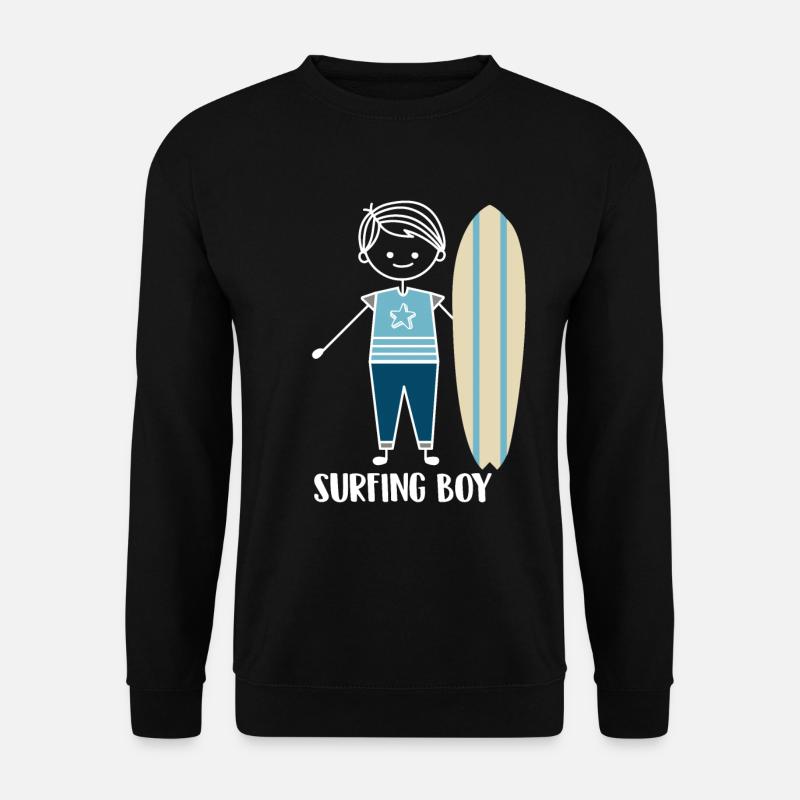 Surfing Surfer Surfer - Unisex Sweatshirt - black