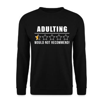 Growth Mindset Teacher Adulting - Unisex Sweatshirt - black - Front - Alina (178cm) & Michal (187cm)