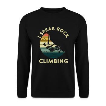 Escalade Alpinisme Grimpeurs - Sweat-shirt Unisexe - noir - Devant - Alina (178cm) & Michal (187cm)