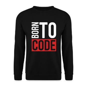 Programmer Coder Software Developer - Unisex Sweatshirt - black - Front - Alina (178cm) & Michal (187cm)