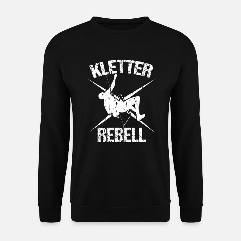 Klettern Bergsport Kletterer - Unisex Pullover - Schwarz