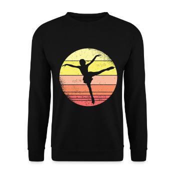 Figure Skater Ice Skating Dancing - Unisex Pullover - Schwarz - Vorne - Alina (178cm) & Michal (187cm)