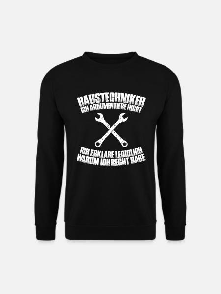 Haustechniker Haustechnik Techniker Gebäudetechnik - Unisex Pullover - Schwarz