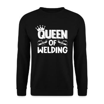 Schweißer Schweißen Schweißerei Welder Welding - Unisex Sweatshirt - black - Front - Alina (178cm) & Michal (187cm)