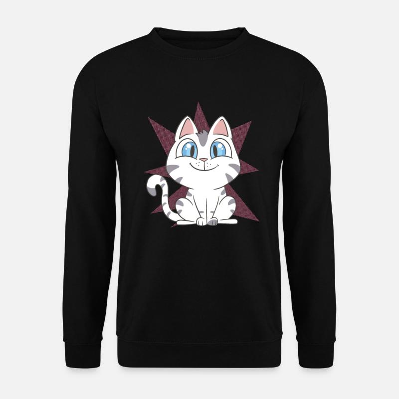 Cute Cat - Unisex Pullover - Schwarz