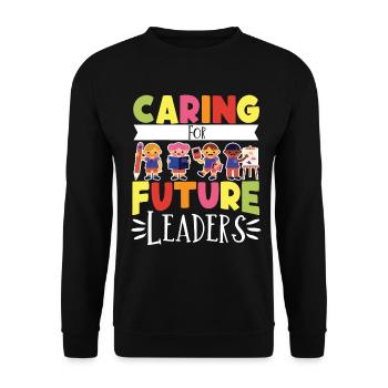 Fournisseur de services de garde d’enfants - Sweat-shirt Unisexe - noir - Devant - Alina (178cm) & Michal (187cm)