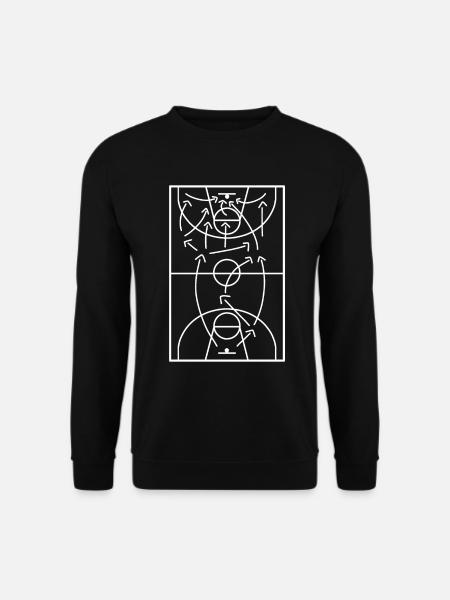 Basketball Taktik Mannschaft Basketballer - Unisex Pullover - Schwarz