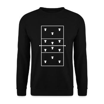 Volleyball Line-up Playing field Volleyball player - Unisex Sweatshirt - black - Front - Alina (178cm) & Michal (187cm)