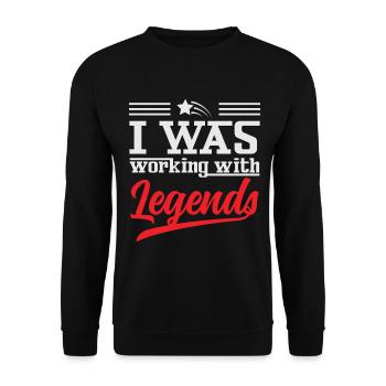 Farewell gift colleagues Job change - Unisex Sweatshirt - black - Front - Alina (178cm) & Michal (187cm)
