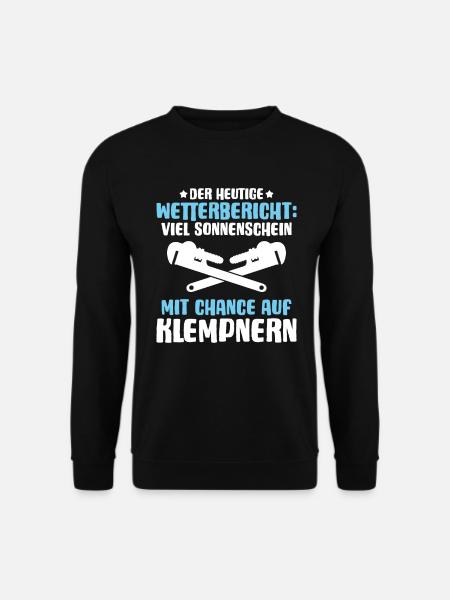 Anlagenmechaniker Klempner Plumber Sanitär Heizung - Unisex Pullover - Schwarz
