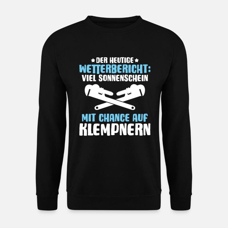 Anlagenmechaniker Klempner Plumber Sanitär Heizung - Unisex Pullover - Schwarz