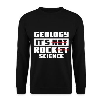 Geology Geologist Fossils - Rock Science - Unisex Sweatshirt - black - Front - Alina (178cm) & Michal (187cm)