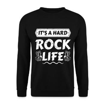 Geology Geology Fossils - Hard Rock Life - Unisex Sweatshirt - black - Front - Alina (178cm) & Michal (187cm)