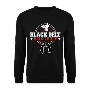 TKD Korean Martial Arts Tae Kwon - Unisex Pullover - Schwarz - Vorne - Alina (178cm) & Michal (187cm)