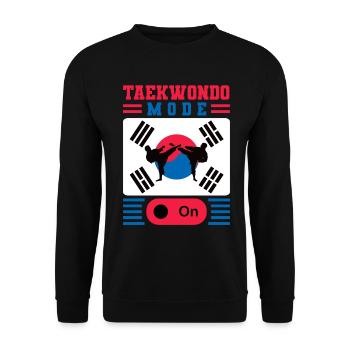 TKD Korean Martial Arts Tae Kwon - Unisex Pullover - Schwarz - Vorne - Alina (178cm) & Michal (187cm)