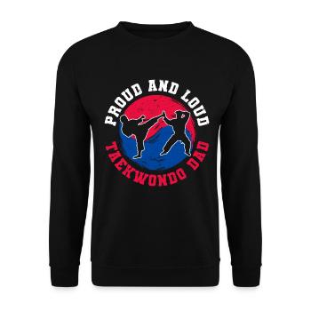 TKD Korean Martial Arts Tae Kwon - Unisex Pullover - Schwarz - Vorne - Alina (178cm) & Michal (187cm)