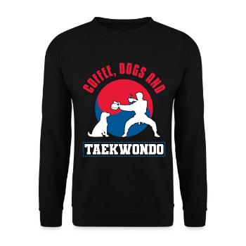 TKD Korean Martial Arts Tae Kwon - Unisex Pullover - Schwarz - Vorne - Alina (178cm) & Michal (187cm)