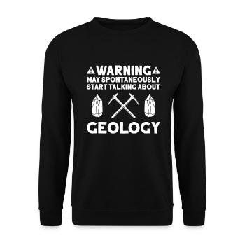 Geologie Geologe Geologist Geology Geologin - Unisex Sweatshirt - black - Front - Alina (178cm) & Michal (187cm)