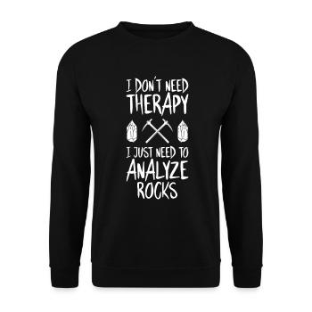 Geologie Geologe Geologist Geology Geologin - Unisex Sweatshirt - black - Front - Alina (178cm) & Michal (187cm)