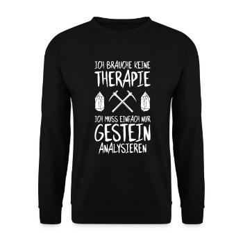 Geologie Geologe Geologist Geology Geologin - Unisex Pullover - Schwarz - Vorne - Alina (178cm) & Michal (187cm)