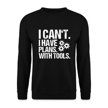 Werkzeugmechaniker Werkzeugmacher Tool & Die Maker - Unisex Pullover - Schwarz - Vorne - Alina (178cm) & Michal (187cm)