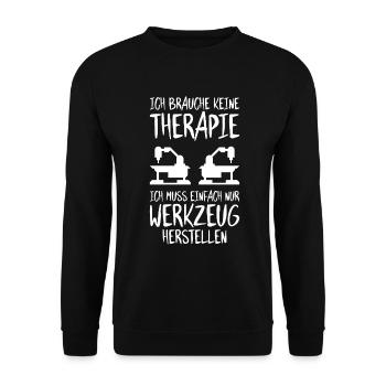 Werkzeugmechaniker Werkzeugmacher Tool & Die Maker - Unisex Pullover - Schwarz - Vorne - Alina (178cm) & Michal (187cm)