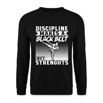 TKD Korean Martial Arts Tae Kwon - Unisex Pullover - Schwarz - Vorne - Alina (178cm) & Michal (187cm)